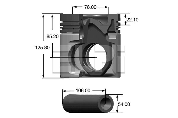 Piston LP181 3332 STD ELPI